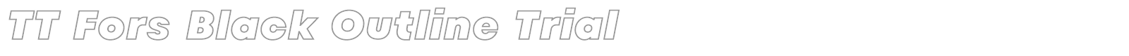 TT Fors font preview